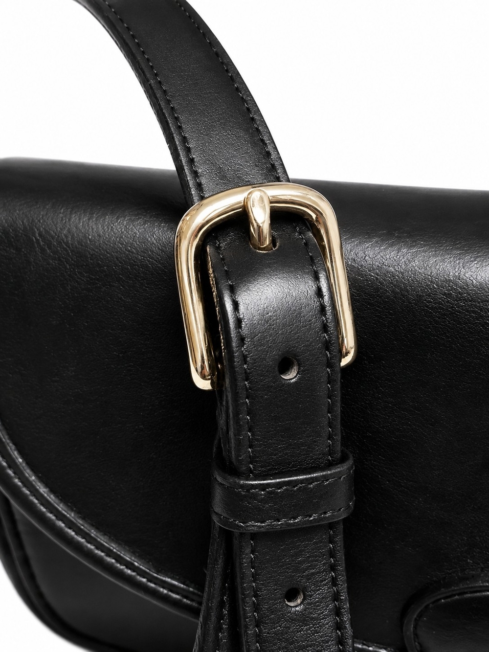 Vintage Coach Devon 9908 Black Glove-tanned Leather Brass Hardware EVC - Picture 7 of 14